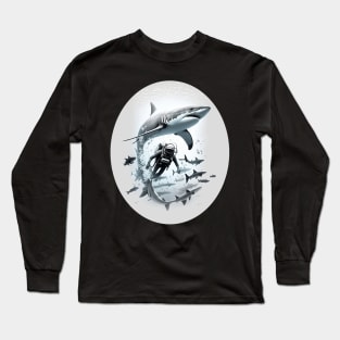 Scubadiving with Sharks Long Sleeve T-Shirt